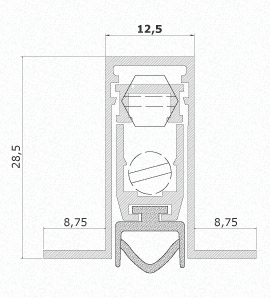 1800 Comaglio Serie Pressure - Paraspiffero per Porta