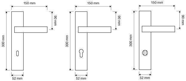 Reflex Linea Calì Maniglia con Cristalli Swarovski per Porta su Placca