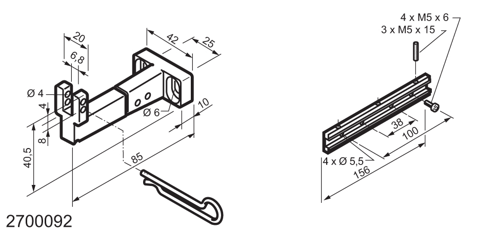 Kit Universale per Applicazioni su Finestre a Vasistas WAY Mingardi Micro L