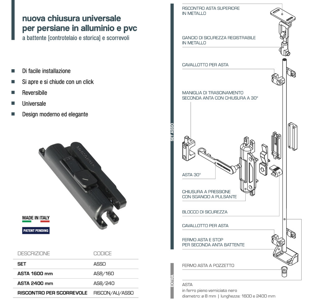 Chiusura Persiane Alluminio e PVC - Pettiti Asso