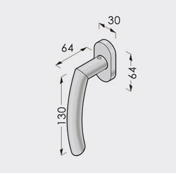 Maniglia economica per finestra Tropex Helsinki