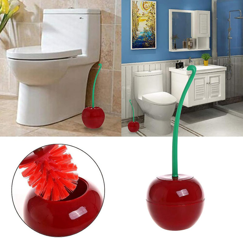 cherry toilet brush bathroom