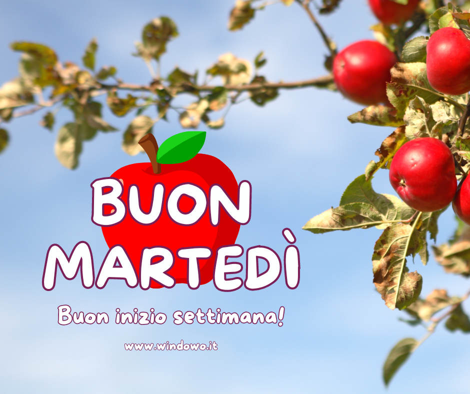 buon martedì buongiorno mele immagine