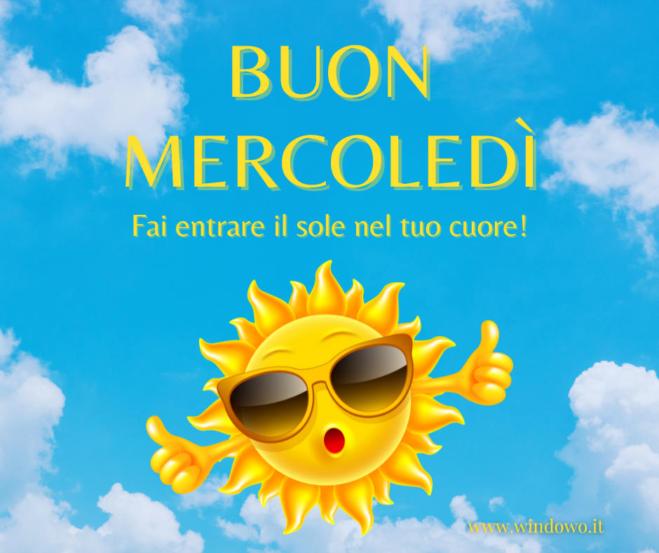 immagini buon mercoledì sole