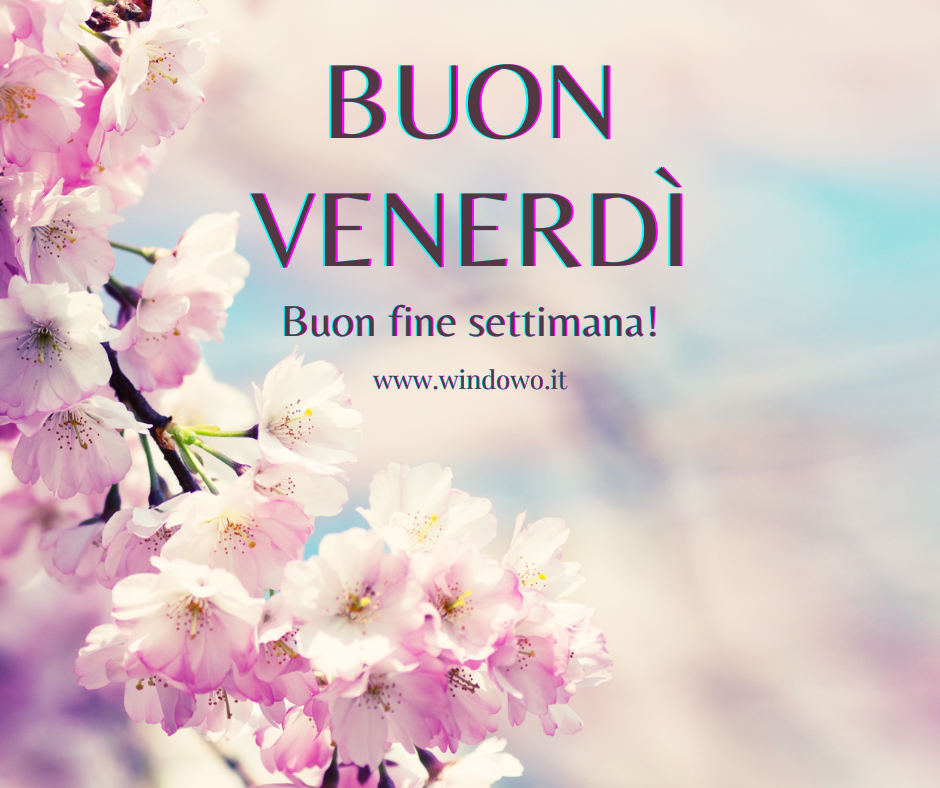 buon venerdi whatsapp fiori colorati