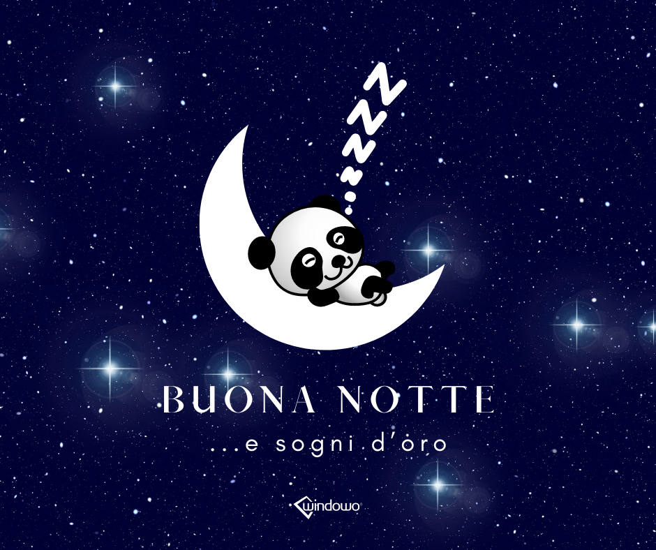 immagini buona notte panda addormentato