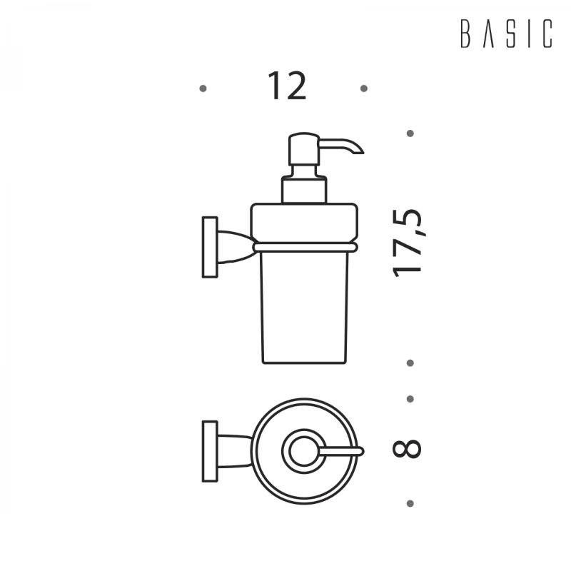 Dispenser Sapone per Bagno - Colombo Design Basic