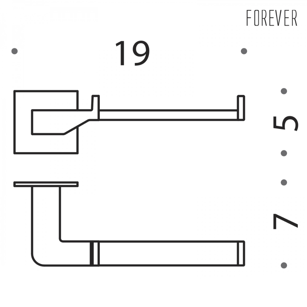 Porta Carta Igienica Moderno - Colombo Design Forever B2908