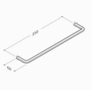 206 pba Maniglione in Acciaio Inox AISI 316L