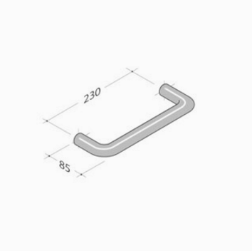 206 pba Maniglione in Acciaio Inox AISI 316L