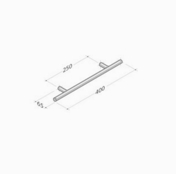 252 pba Maniglione in Acciaio Inox AISI 316L