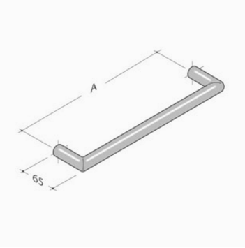 267 pba Maniglione in Acciaio Inox AISI 316L