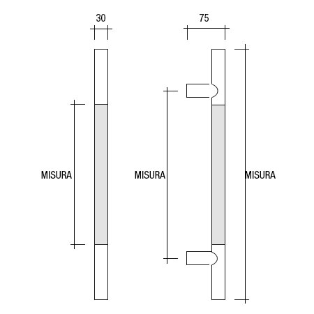 pba YOD.512.9999 maniglione misure