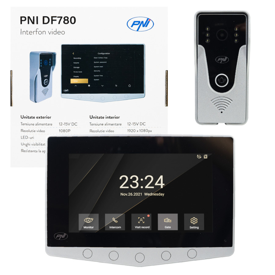 PNI DF780 Video Intercom with Monitor and Touch Screen 1080p