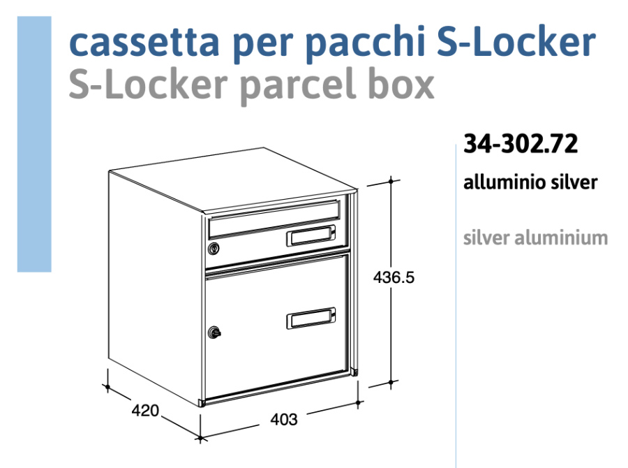 Cassetta Porta Pacchi - Silmec S-Locker - Vendita Online
