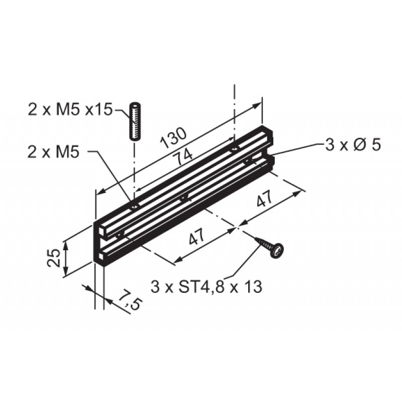 Staffa Supporto Motore Mingardi Micro 02