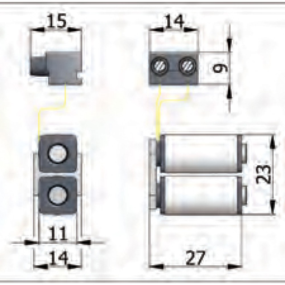 Gruppo Bobine Omec Art.034 - Componente per Serrature Elettriche