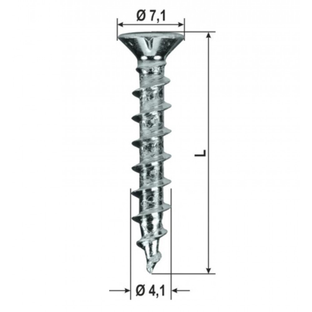 Viti Ferramenta Power Speed Pvc Varie Dimensioni 2000pz Heicko Segatori