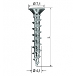 Viti Ferramenta Power Speed Pvc Varie Dimensioni 2000pz Heicko Segatori