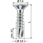 Viti Autoforanti NoRi Pvc Varie Dimensioni 2000 pz Heicko