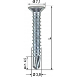 Viti Autoforanti NoRi Pvc Varie Dimensioni 2000 pz Heicko