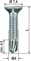 Viti Autoforanti Metric TX Pvc Varie Dimensioni 2000 pz Heicko