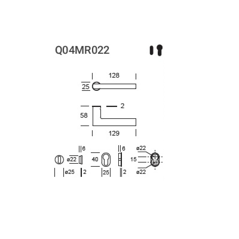 Atene Q04 Minimal - Maniglia Reguitti Inox - Prezzo