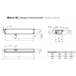 Attuatore a Catena Micro XL RWA WAY Mingardi 24V Corsa 420-600-835mm 400N