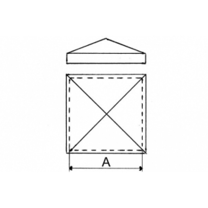 Copripilastro Quadrato Varie Misure Spessore 1,5mm IBFM