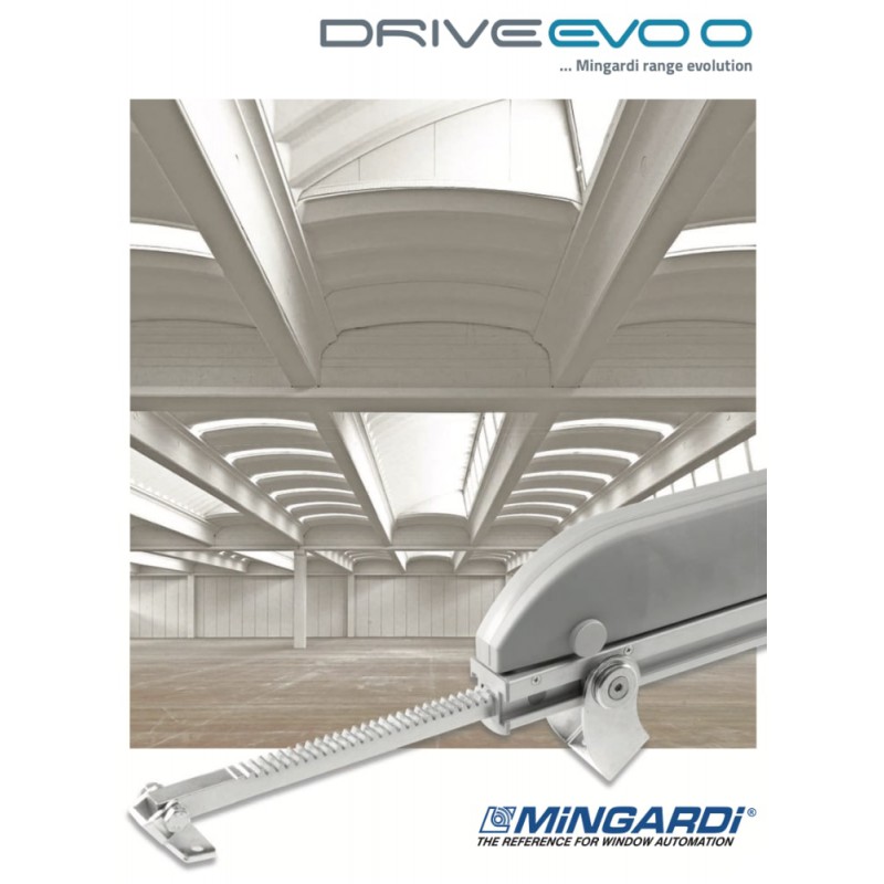 Drive Evo 0 Mingardi Attuatore a Cremagliera con Staffe