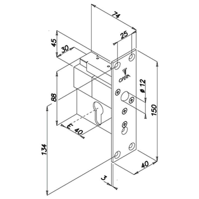 Elettropistone con Elettronica Integrata Opera 21616 Serie Quadra