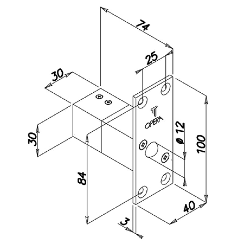 Elettropistone con Microinterruttore Opera 21611 Serie Quadra