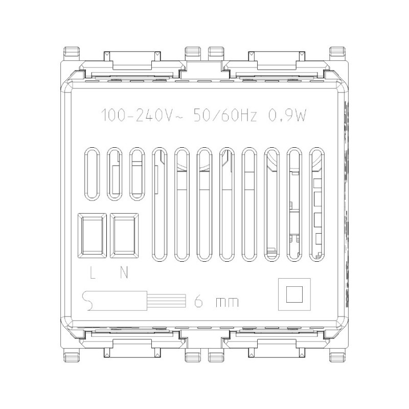 Gateway Connesso 2 Moduli Vimar per Serie Civili