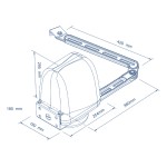 IBIS VDS Automazione per Cancello Battente con Braccio Articolato