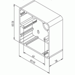 Kit Pulsante Apriporta Opera 55020 per Uscita Exit + Scatola da Incasso