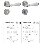 Maniglia con Porcellana per Porta Interna Reguitti Sandra