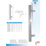 Maniglione in Acciaio MPM 05.23 a Barra Quadra Inclinata