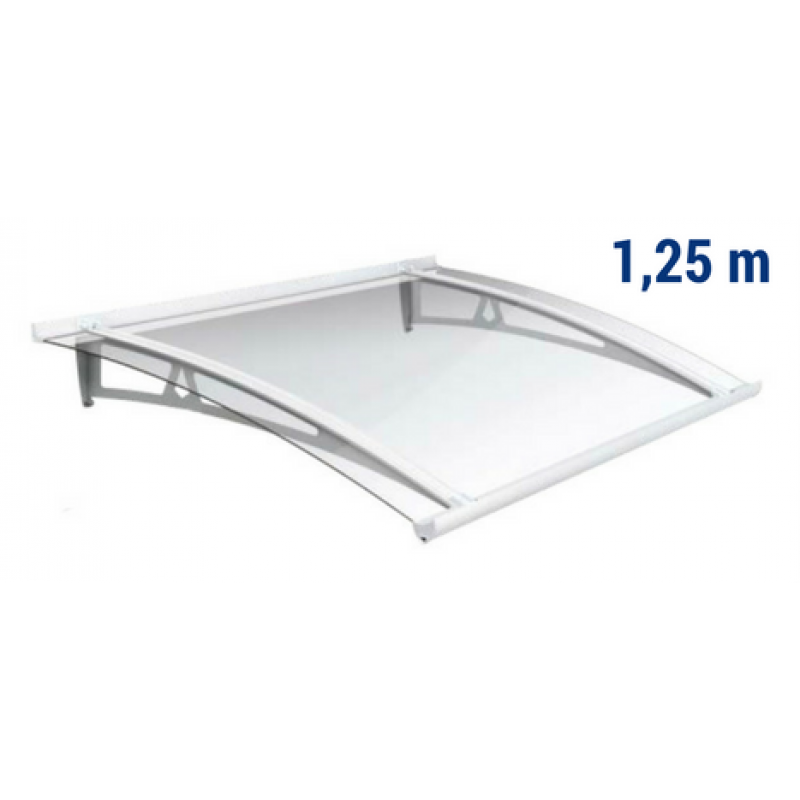 Pensilina Newstyle NS-01 Copertura Trasparente Sporgenza 1,25m Royal Pat 