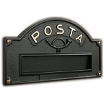 Placca Buca Lettere Classica in Ottone Silmec S670 da Incasso a Muro