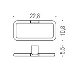 Portaasciugamani Bagno ad Anello Colombo Mini B4031