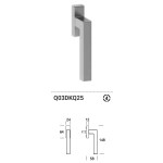 Reguitti Genève Q03 / 9QM Maniglia per Finestra DK