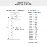 Tapparella Leggera in Plastica PVC Modello Serena Facile da Tirare Su