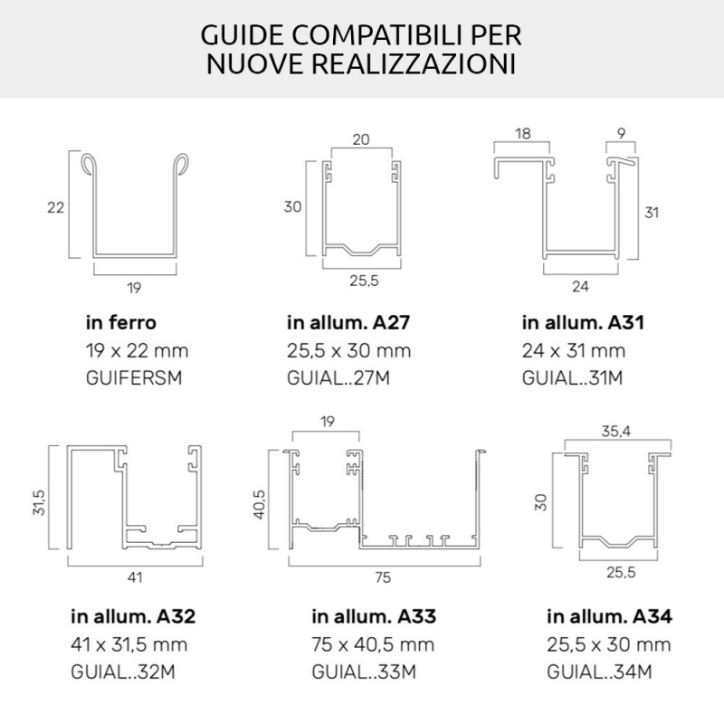 Tapparella Leggera in Plastica PVC Modello Serena Facile da Tirare Su