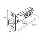 TB Meroni Scrocco Tubolare per PremiApri Bordo Quadro Serie Nova