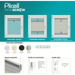 Tenda Plissé Plicell Skin Screw 13 mm Semplice da Installare