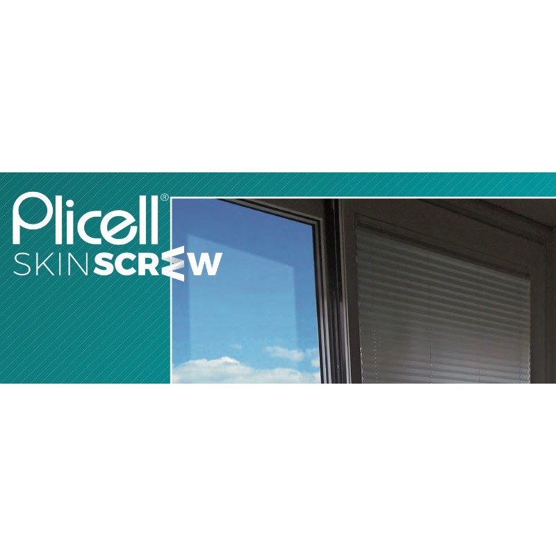 Tenda Plissé Plicell Skin Screw 13 mm Semplice da Installare