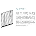 Tenda Veneziana su Misura con Comando Slider 25mm Alluminio