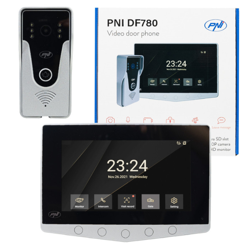 Videocitofono PNI DF780 con Monitor e Touch Screen 1080p