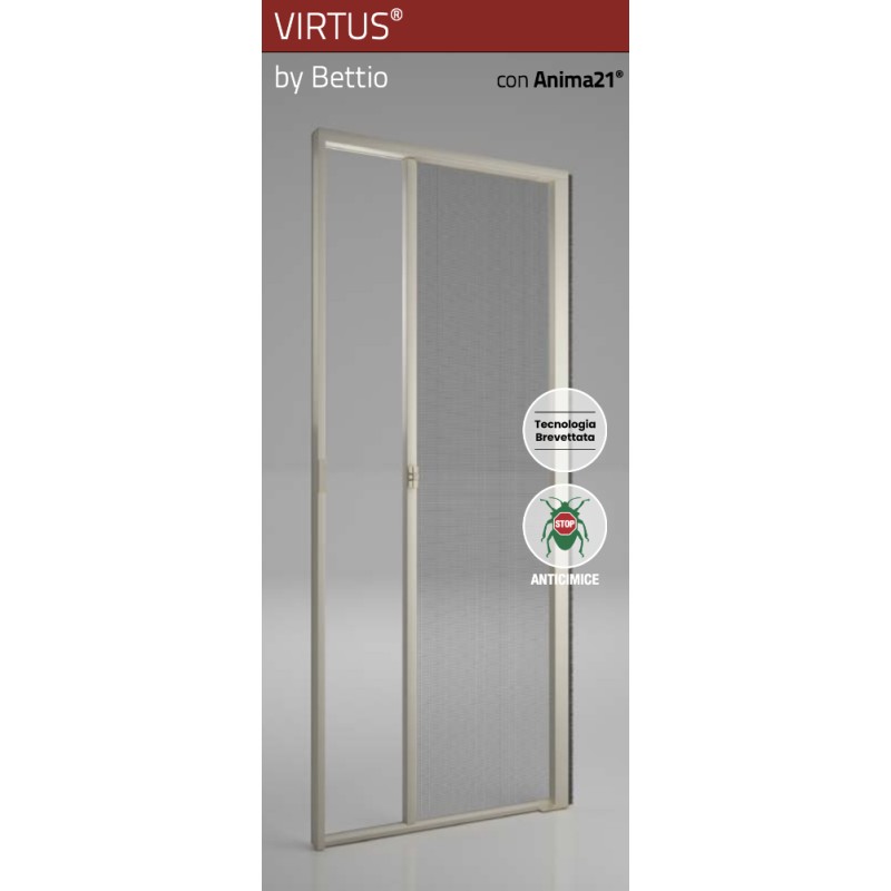 Virtus by Bettio Moustiquaire pour Porte Économique Anti-insectes Anti-vent