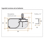 Zanzariera Bettio Beta 1 Battente Cassone Raggiato Scorrimento Laterale